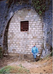 Stage 4. A new vandel-resistant grilled door.