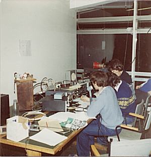 ARRL SSB 1st Leg 1978. G5BYS? operating, G4GFX & G4DXQ logging.